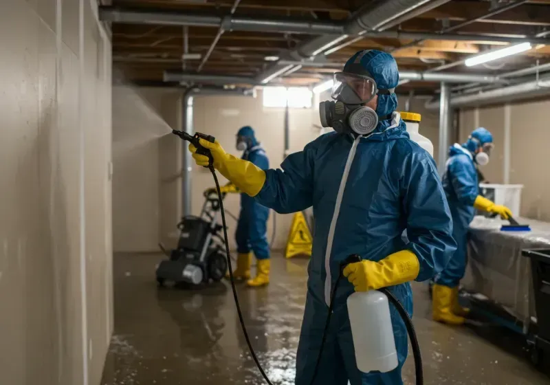 Basement Sanitization and Antimicrobial Treatment process in Tuscaloosa County, AL